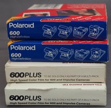 4 Sealed Packs: Polaroid 600