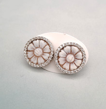 Women cameo flower - cameo, 925