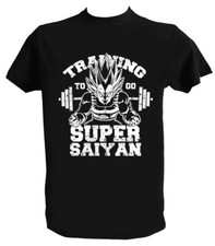 T shirt Training to go Super Sayan Vegeta Crossfit Maglietta Goku Allenamento