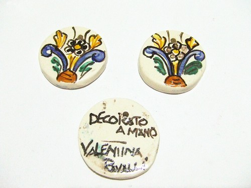1pz ciondolo ceramica - , di