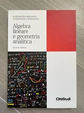 algebra lineare e geometria analitica - CittàStudi - come nuovo