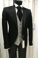 ABITO  SPOSO TIGHT . 48 FIRMATO CARLO PIGNATELLI SUIT GROOM WEDDING DESIGNER 
