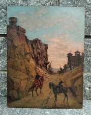 Dipinto antico olio su tavola