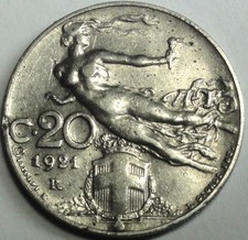 Italia 20 Centesimi 1921 R