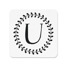 Lettera U Corona Floreale