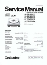 Technics Service Manual per SL- DZ 1200 Copy