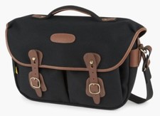 NUOVA borsa fotocamera Billingham Hadley Pro 2020 / DSLR nera con finitura marrone chiaro (UK) NUOVA