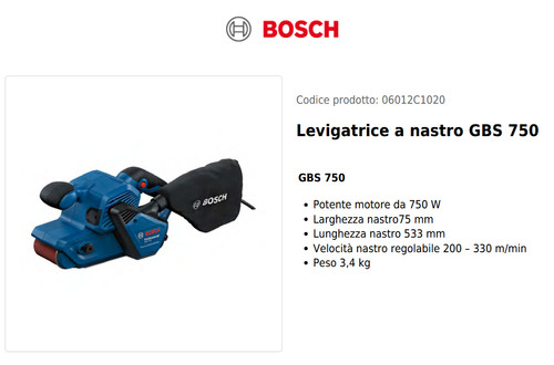 Bosch gbs 750 - 750, pro