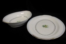 Fuji China Island Wreath Servire Piatti Lotto Di 2 Floreale Bordo Oro Piatti