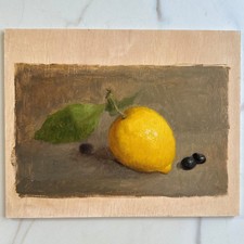 Dipinto olio originale limone