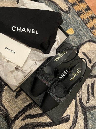 Chanel grosgrain cap toe - chanel,