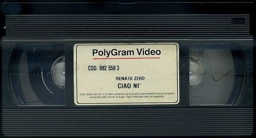 Ciao 1979 renato zero vhs - ciao,