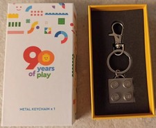LEGO PORTACHIAVI IN METALLO 90 ANNI DI GIOCO ESCLUSIVO NUOVO 90 YEARS OF PLAY