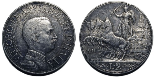 Lire 1911 quadriga veloce - veloce, bb