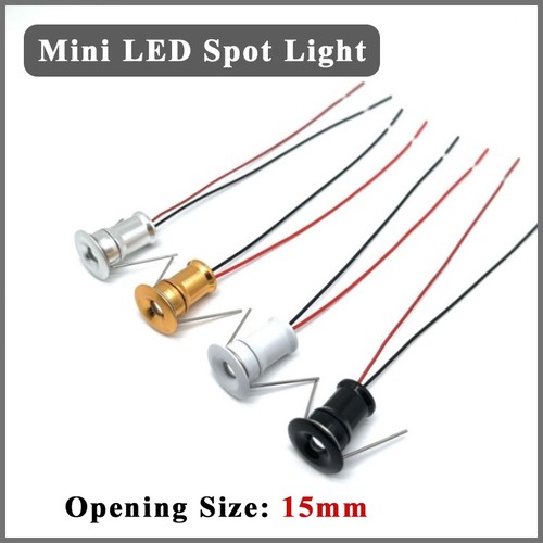 Mini faretto led - 15mm, 1w