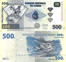 Repubblica Democratica del Congo 500 franchi 2022 P-96Cb UNC