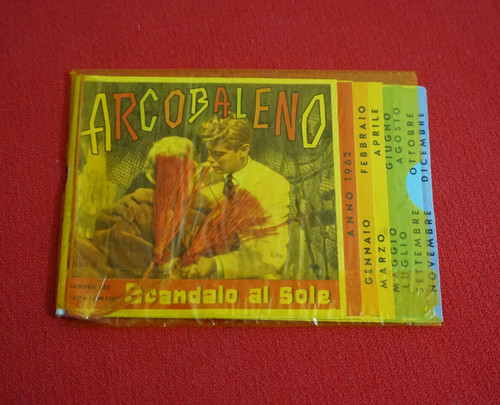 Calendarietto arcobaleno 1962 - arcobaleno,