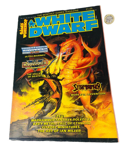 White dwarf magazine mag - white,
