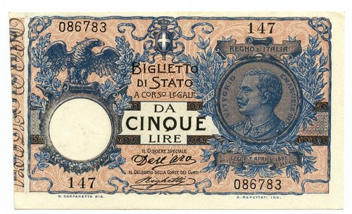 Lire biglietto stato - lire,