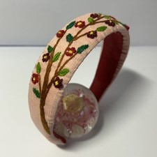 Cerchietto ricamato mano - cerchietto,