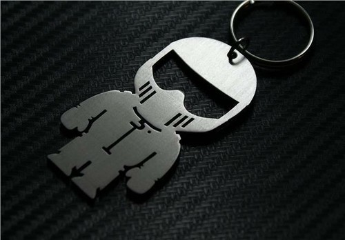 Racing driver keyring kart - driver, go
