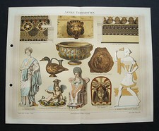 1893:ANTICA.STAMPA CROMOLIT0=ANTICHE TERRACOTTE.Meyers.