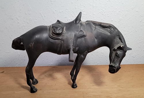 Antica scultura cavallo cinese