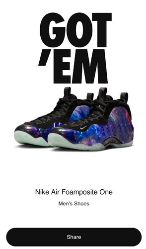 Nike galaxy foamposite one - galaxy,