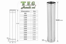 Tubo inox Canna Fumaria Mono