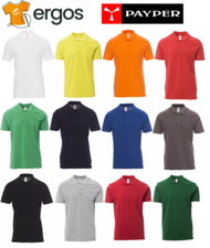 Payper ROME Polo a manica Corta 3 Bottoni da Uomo Maglia 100% Cotone Perlato