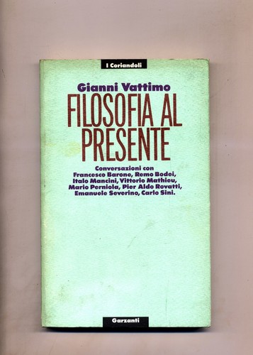 Gianni vattimo filosofia al - gianni,