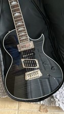 Epiphone Nighthawk Personalizzato Trans Fiamma Nera