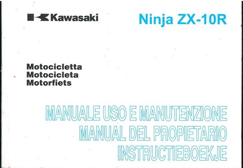 Manual kawasaki ninja - kawasaki, zx