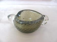 19C. ART NOUVEAU MINIATURE HANDMADE VANINI STYLE MURANO GLASS CRYSTAL GLASS BOWL