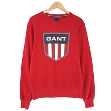 GANT Felpa Uomo Rosso Pullover