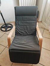 SONGMICS Sedia a Dondolo con Braccioli in Betulla Regolabile a 5 Altezze Grigio