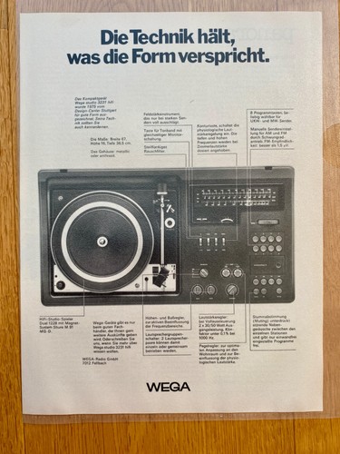 Wega giradischi hifi studio - giradischi,