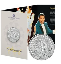 Moneta 2025 UK 5 Sterlina Music Pounds FREDDIE MERCURY BU Prevendita