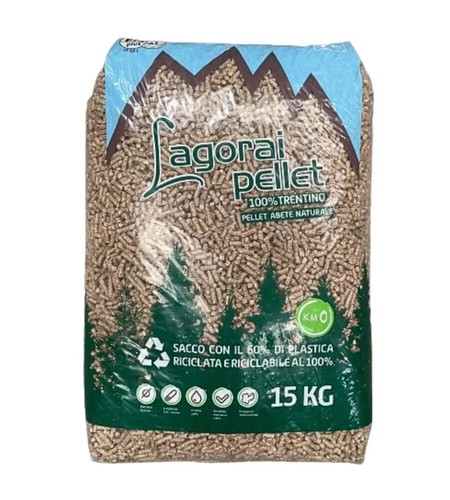 Sacco pellet legno abete - sacco,
