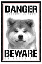 AKITA INU TARGA CARTELLO
