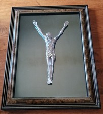 Quadro Con Immagine Sacra Cristo In Croce Argentato