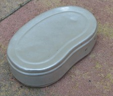 GERMAN WW2 WEHRMACHT BREAD FOOD RATION SANDWICH ALUMINUM CONTAINER BROTDOSE BOX