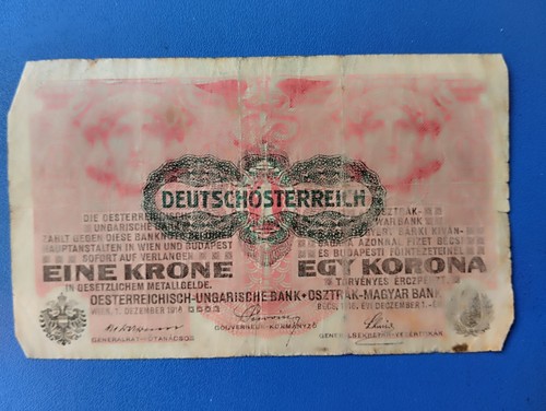Banconota corona austria - 1,