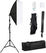 Lampada da Studio Fotografico 50 x 70 cm con Treppiede e Borsa per il Trasporto