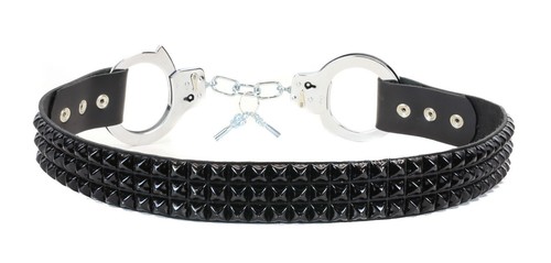 Cintura pelle con borchie - cintura,