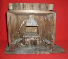 Antico Forno presepe in legno realizzato da un artigiano a mano