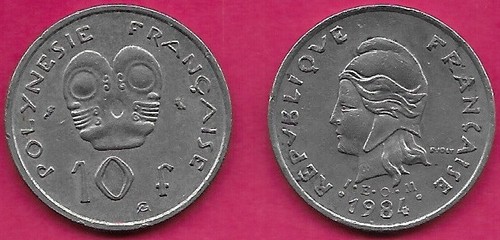 Polinesia francese franchi - 10,