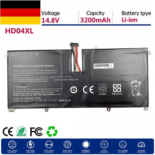Batteria hd04xl per - per, hp
