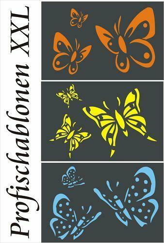 Farfalle pezzi stencil - 3, in