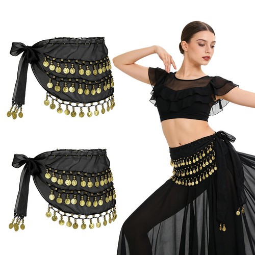 Pezzi nero cintura danza - nero, del
